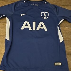 Nike Kids Blue and White Soccer Jersey